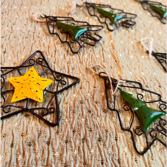 8 pcs metal Christmas ornament’s. NWT - Picture 2 of 5